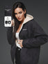 Damen Winterjacke mit Kapuze | warm, bequem & stilvoll im Stepp-Design